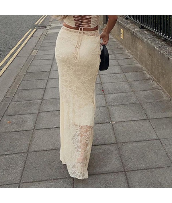 Women Fashion Sexy Lace Stitching Skirt